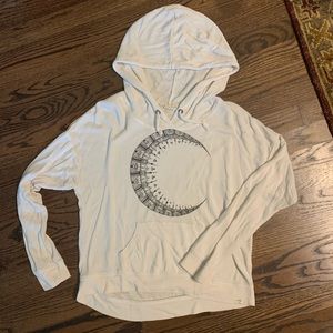 LA Hearts Hi-Low Cream Moon Henna Hoodie